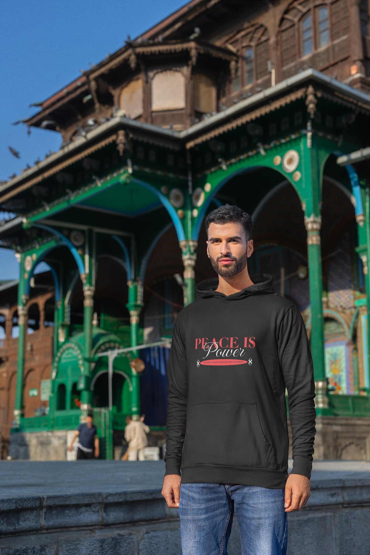 MENS BLACK HOODIES