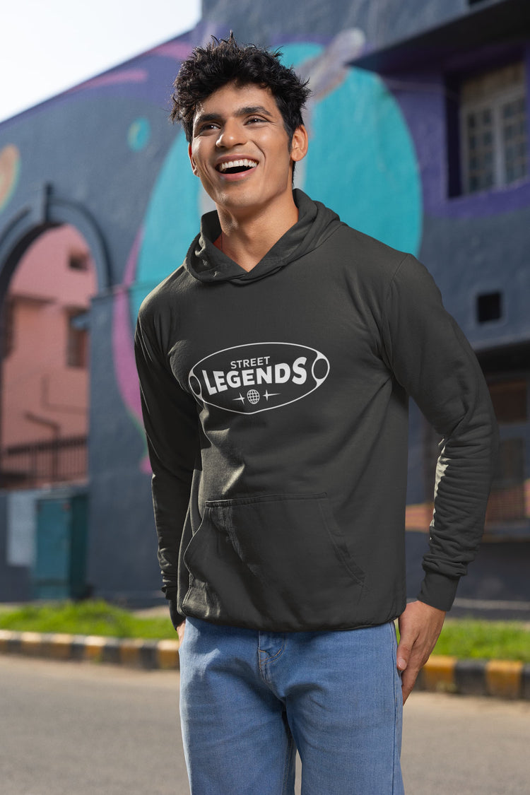 MENS BLACK HOODIES