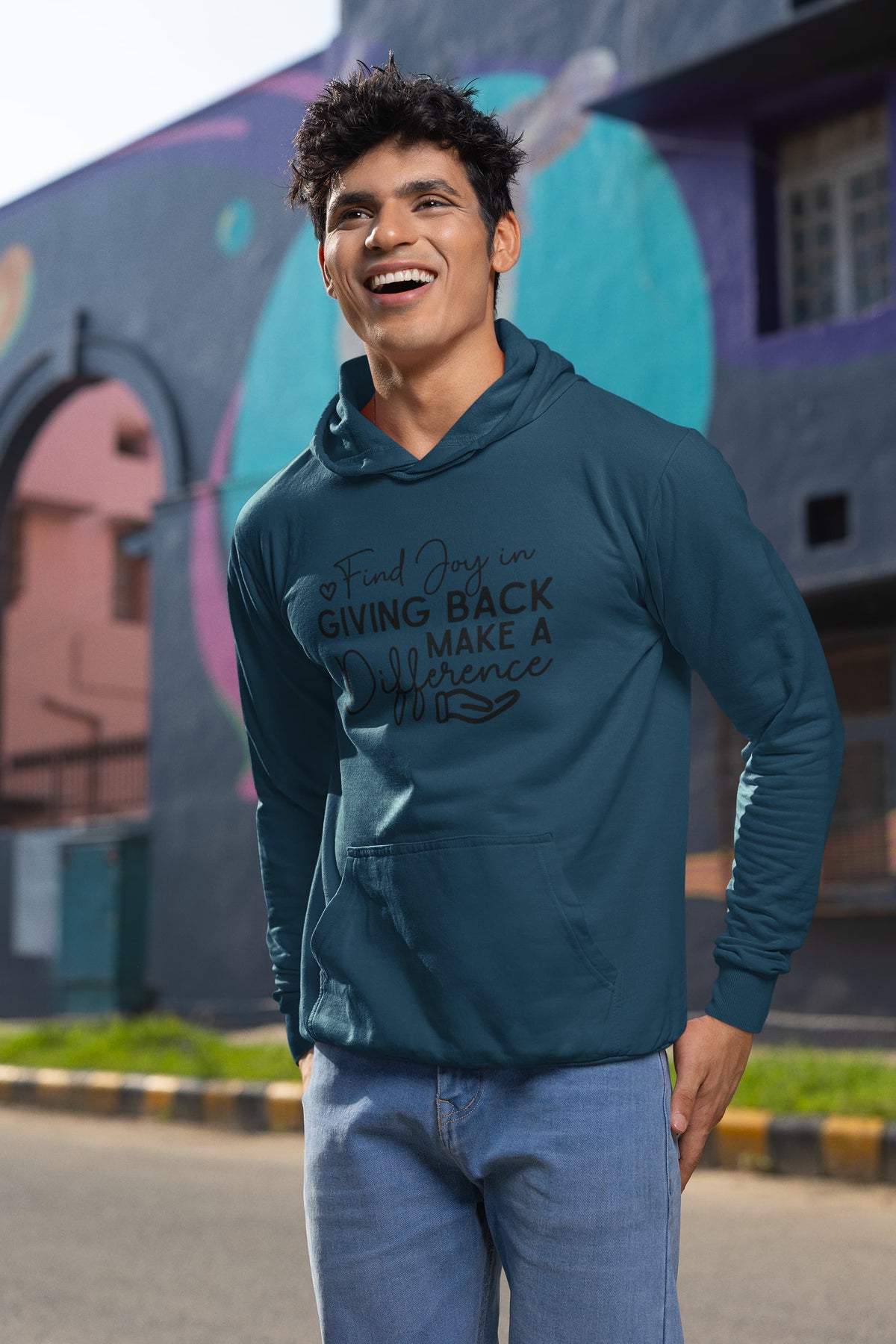 UNISEX NAVY BLUE SWEATSHIRT