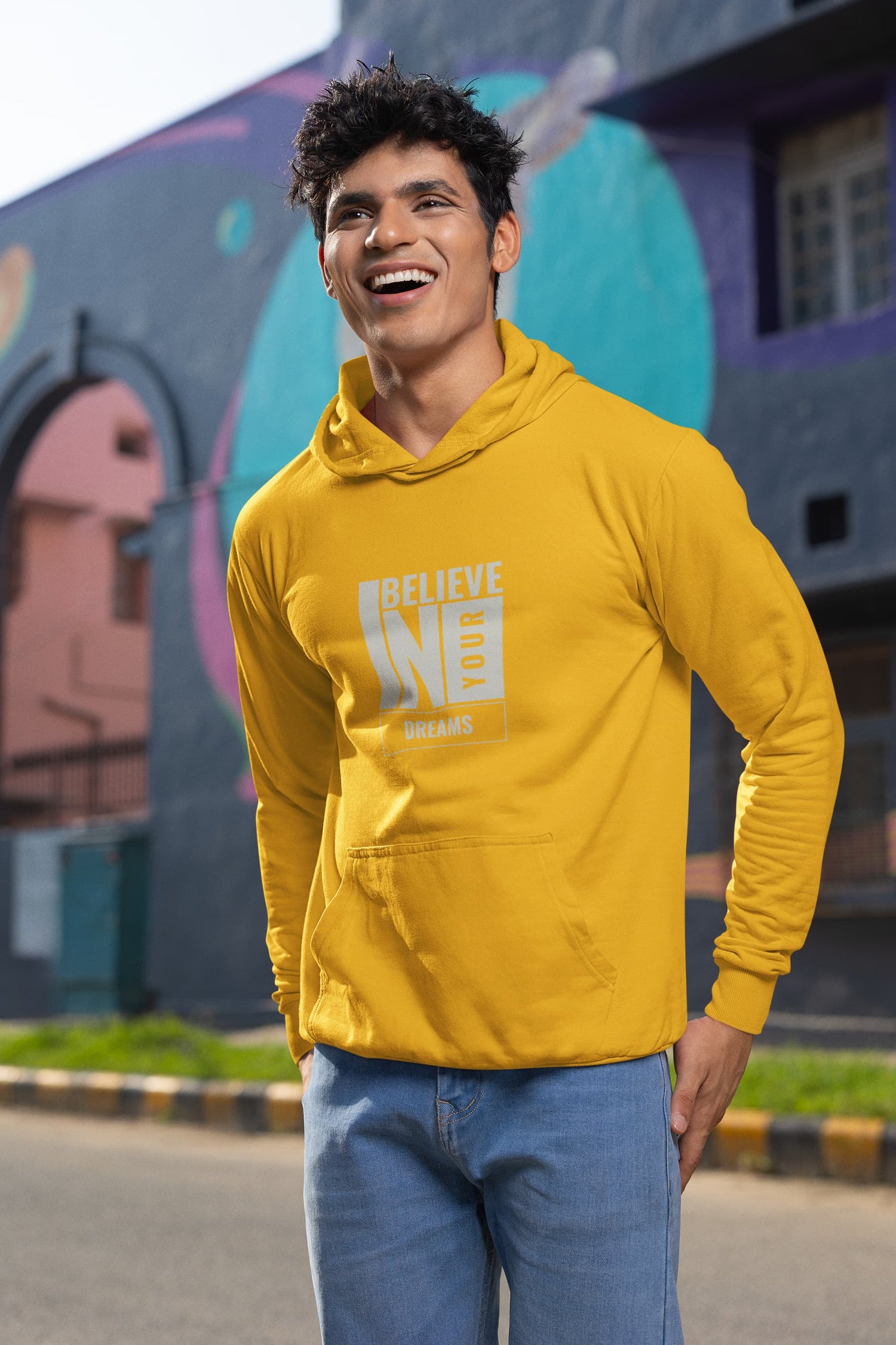 UNISEX GOLDEN YELLOW HOODIES