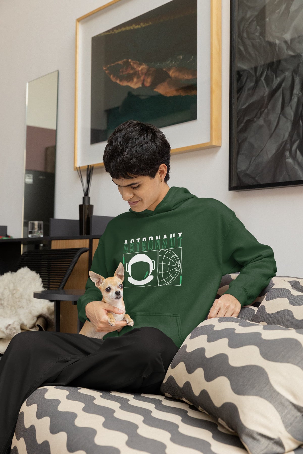 UNISEX OLIVE GREEN HOODIES