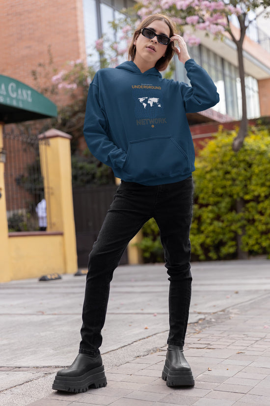 UNISEX NAVY BLUE HOODIES