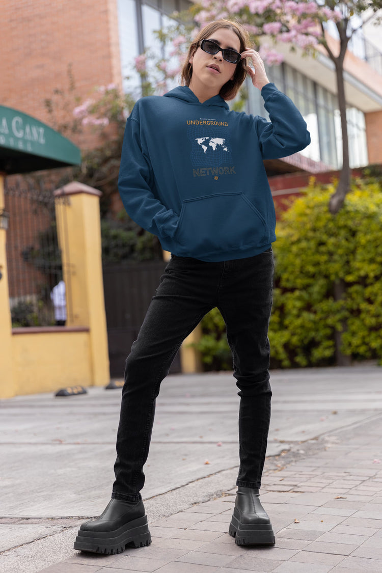 UNISEX NAVY BLUE HOODIES