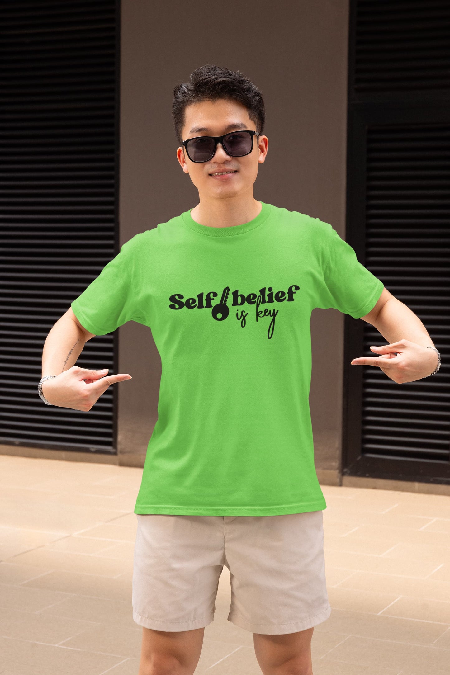 MENS LIRIL GREEN ROUNDNECK T-SHIRT