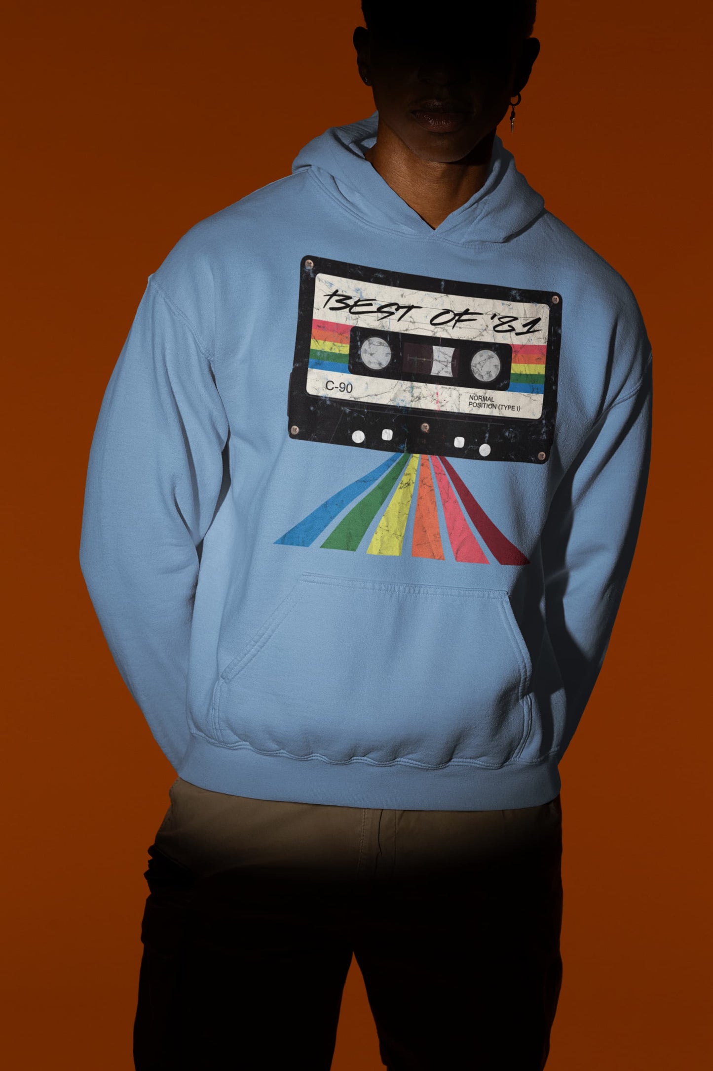 Men's Baby Blue Hoodies