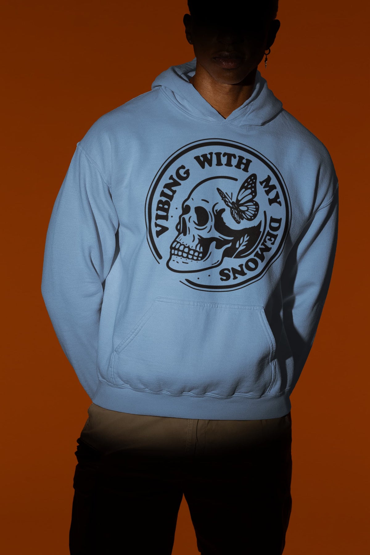 Men's Baby Blue Hoodies