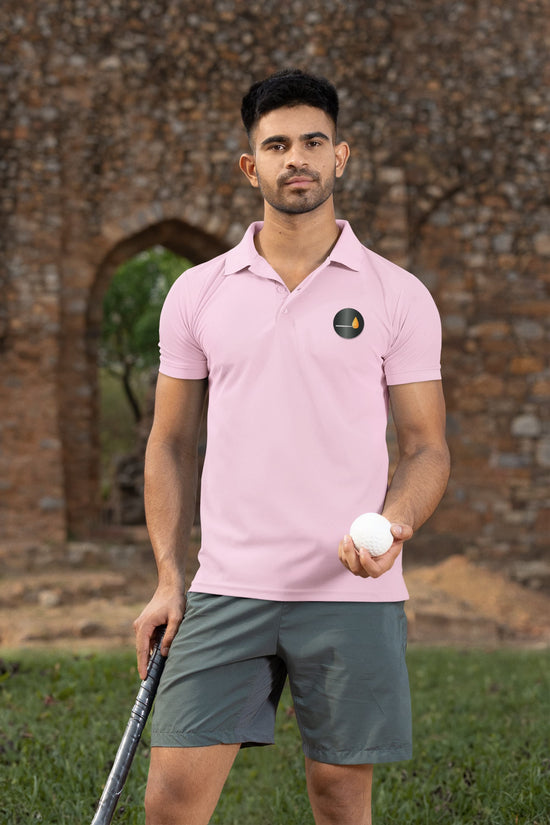 MENS LIGHT PINK POLO T-SHIRT