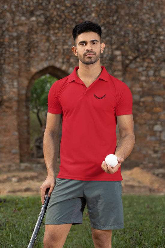 MENS RED POLO T-SHIRT