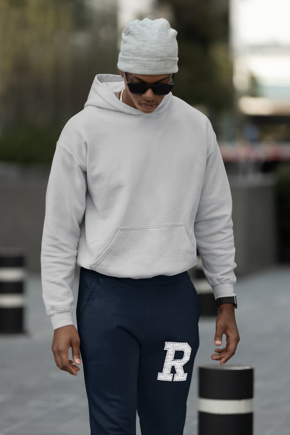 Men's Navy Blue Joggers