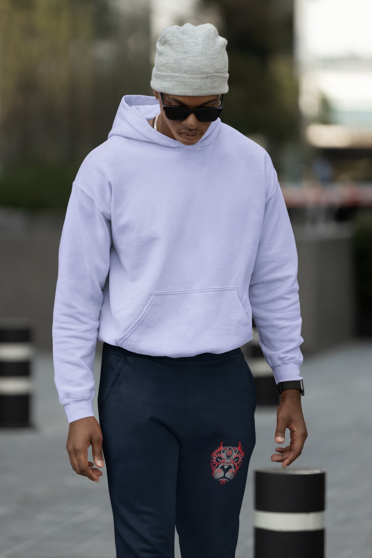 Men's Navy Blue Joggers