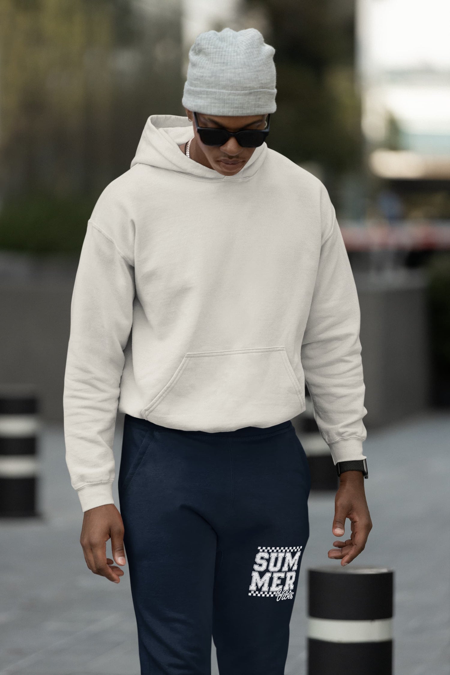 MENS NAVY BLUE JOGGERS 