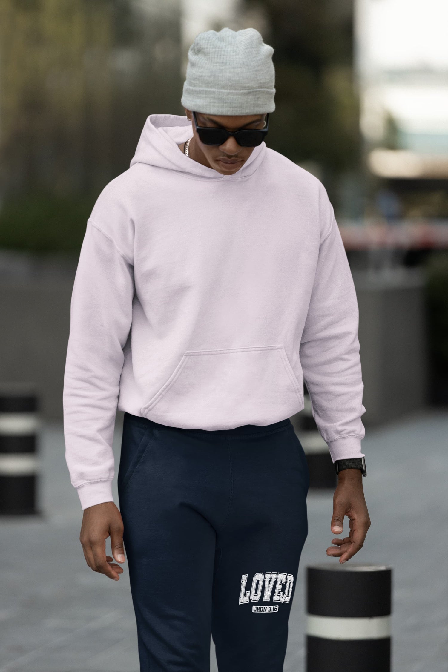 MENS NAVY BLUE JOGGERS 