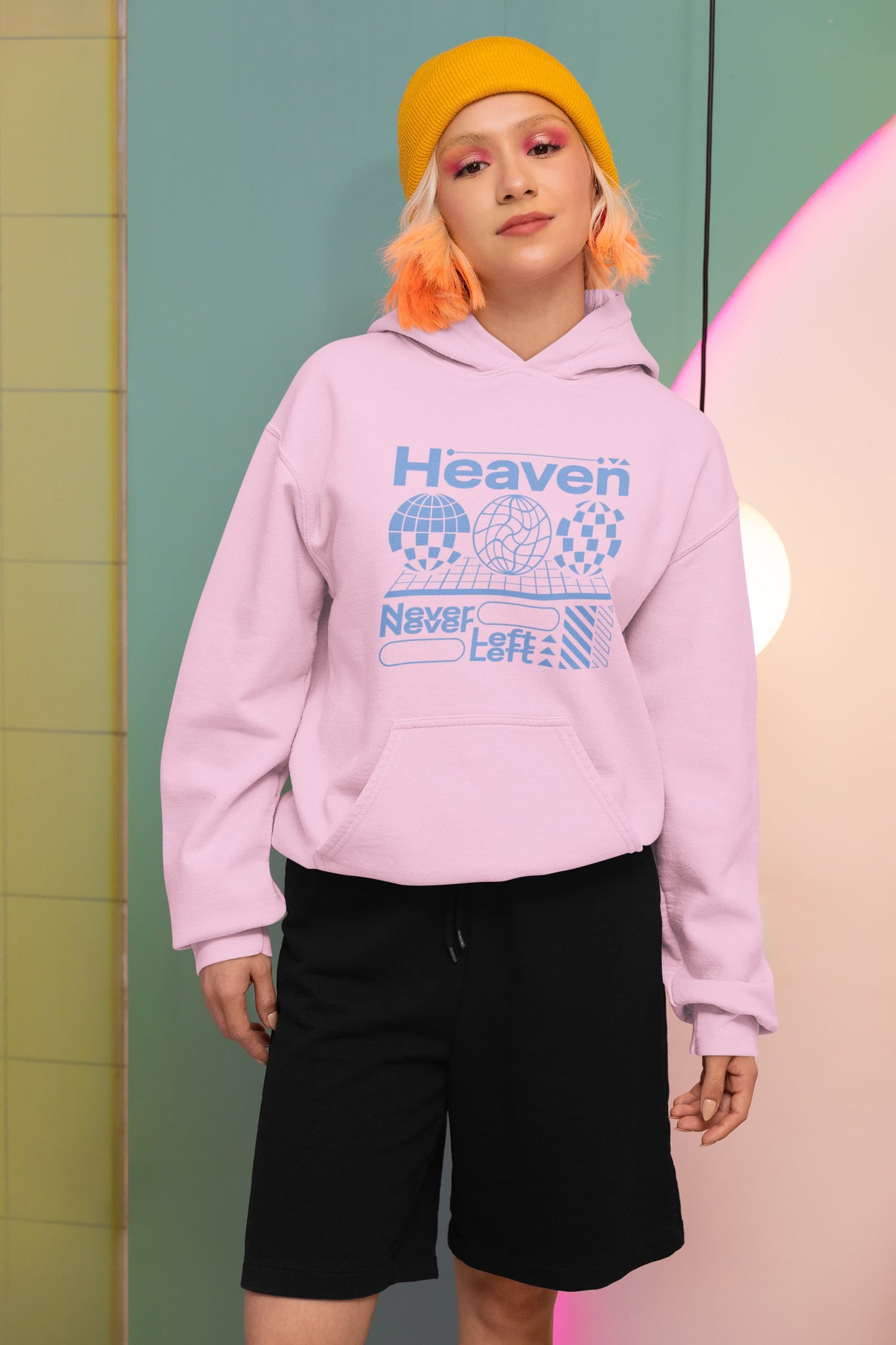 UNISEX LIGHT PINK HOODIES