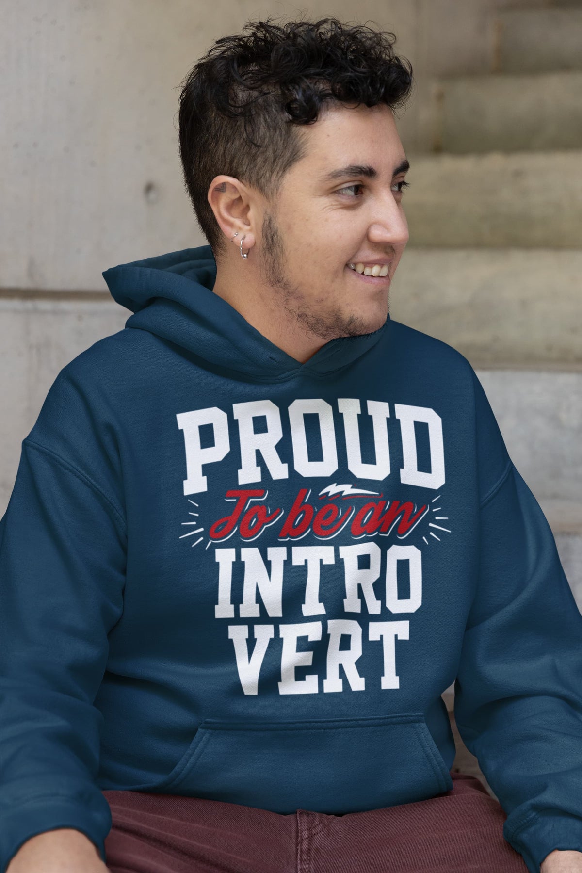 Men's Navy Blue Hoodies