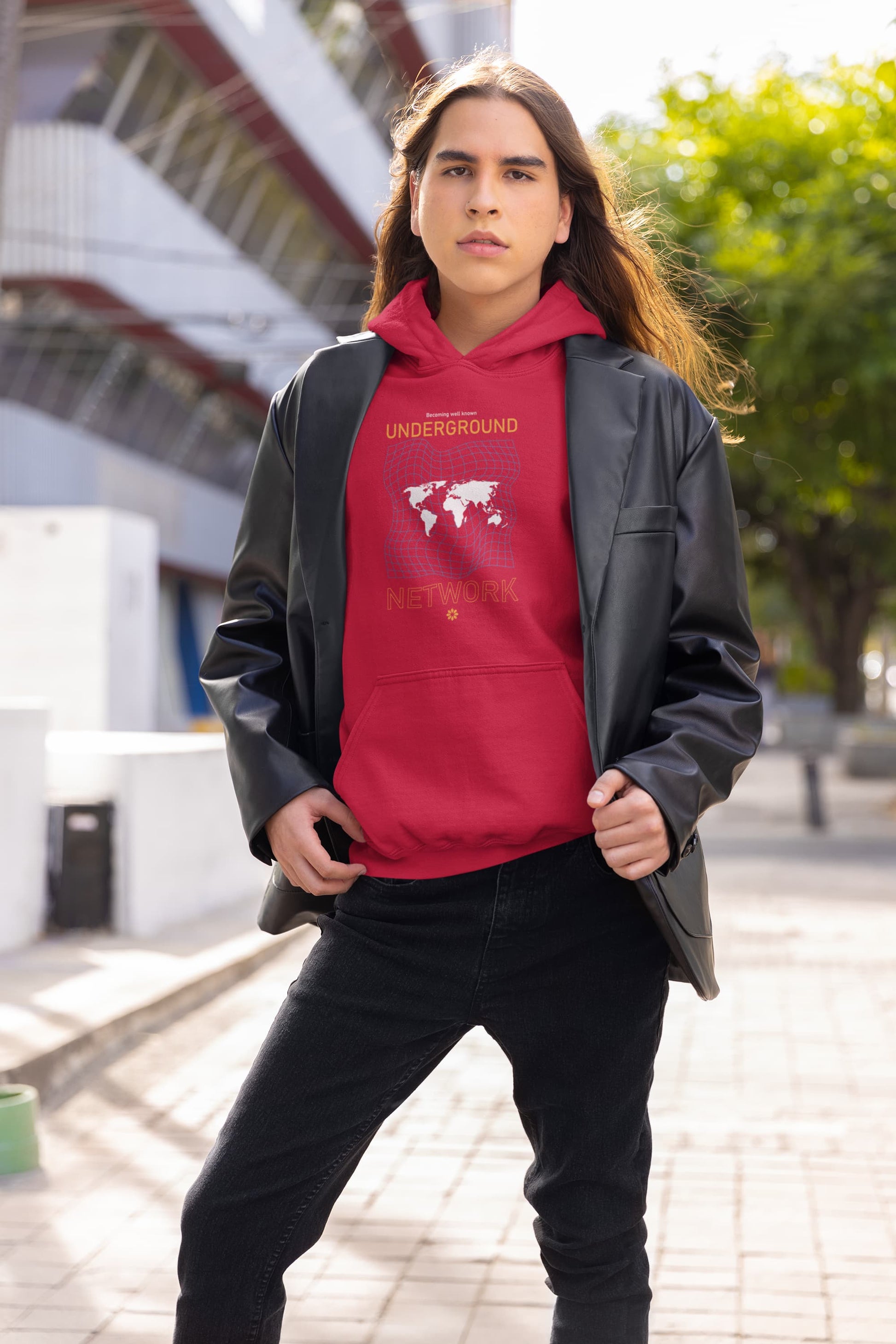 UNISEX RED HOODIES