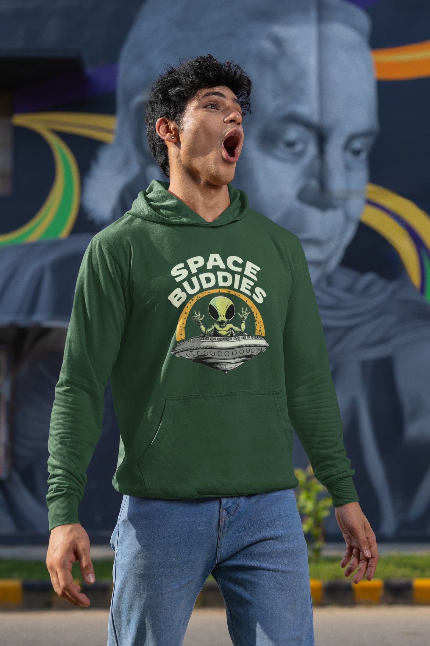 Men's Olive Green Hoodies