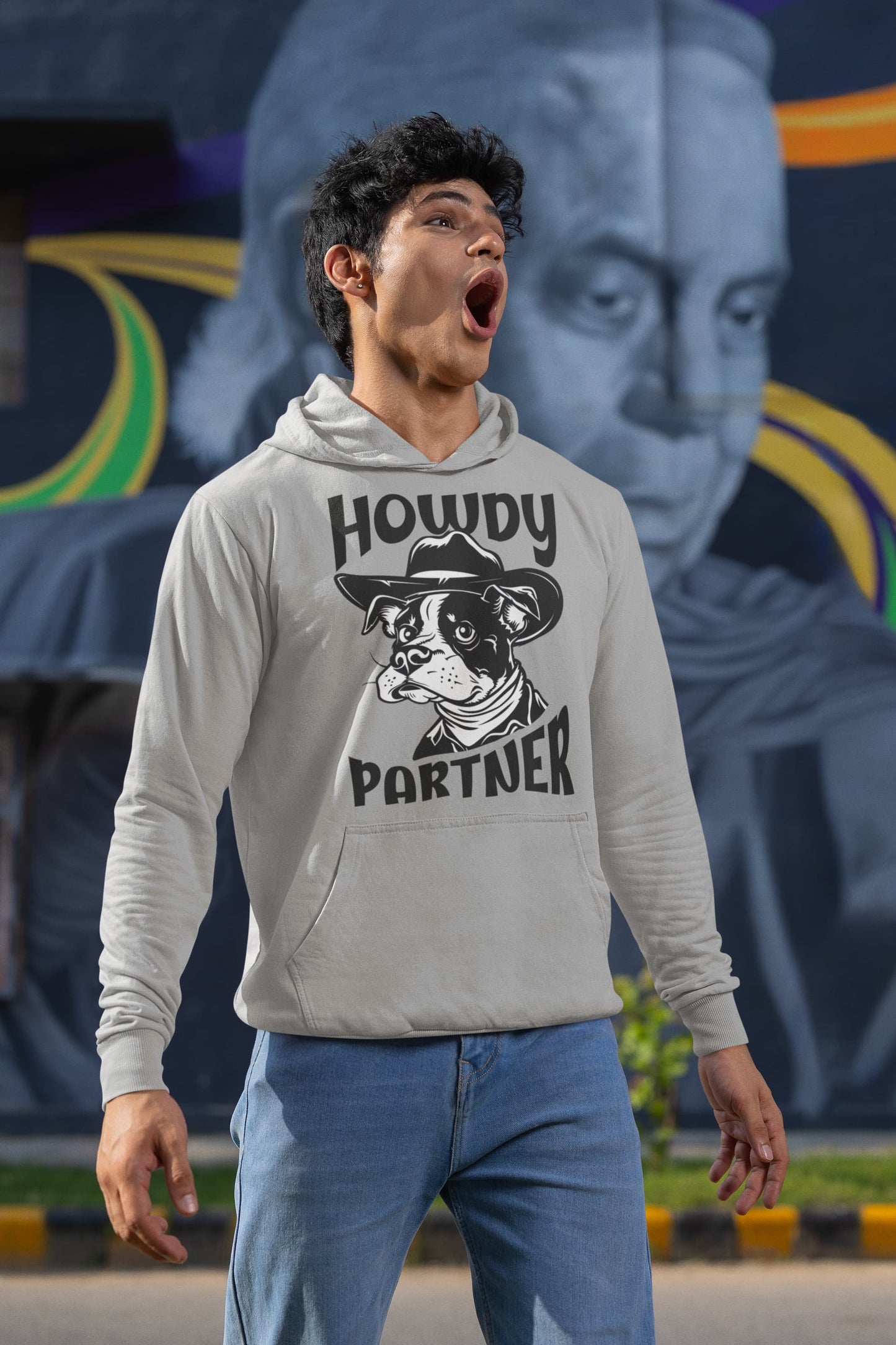 Men's Melange Grey Hoodies
