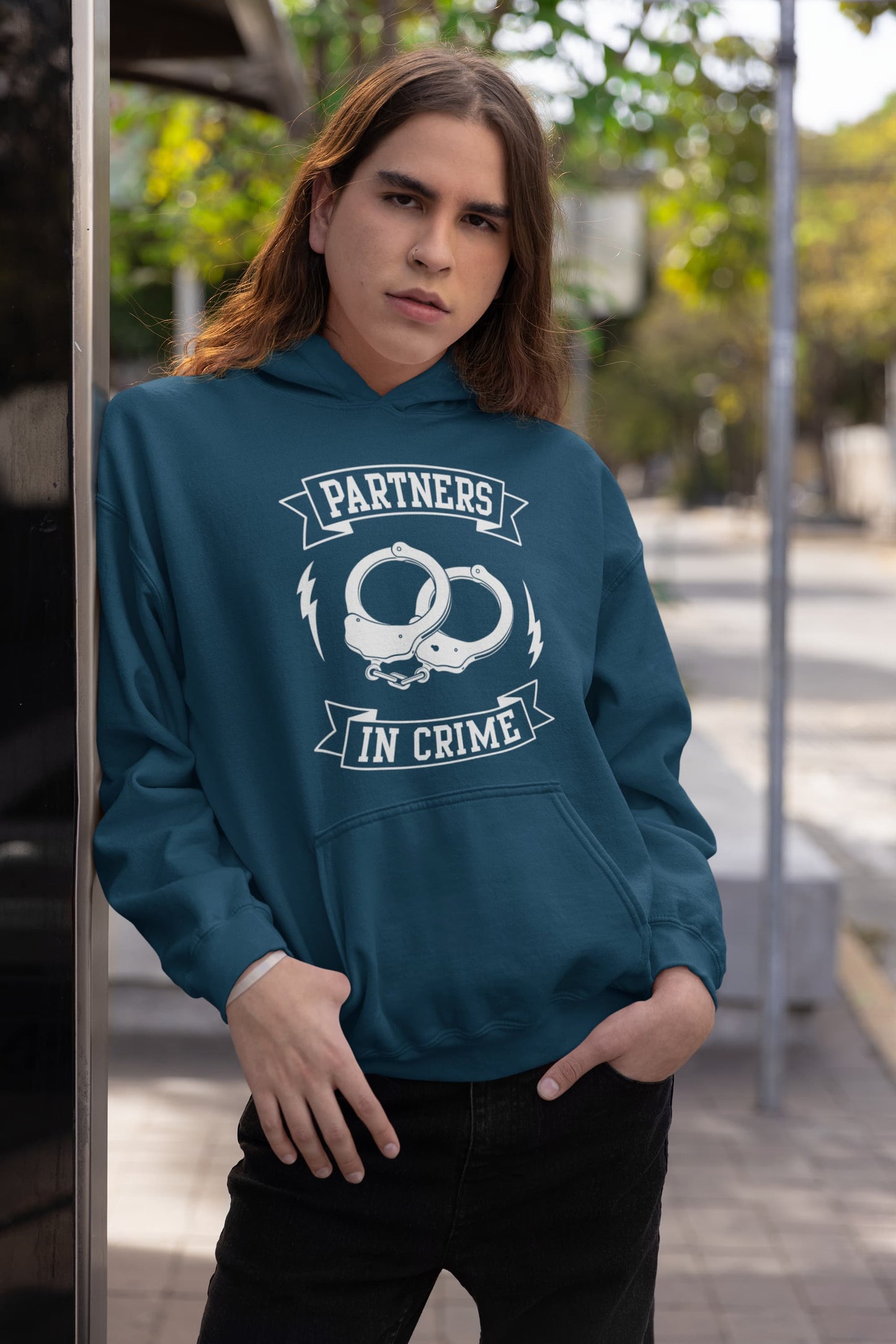 Men's Navy Blue Hoodies