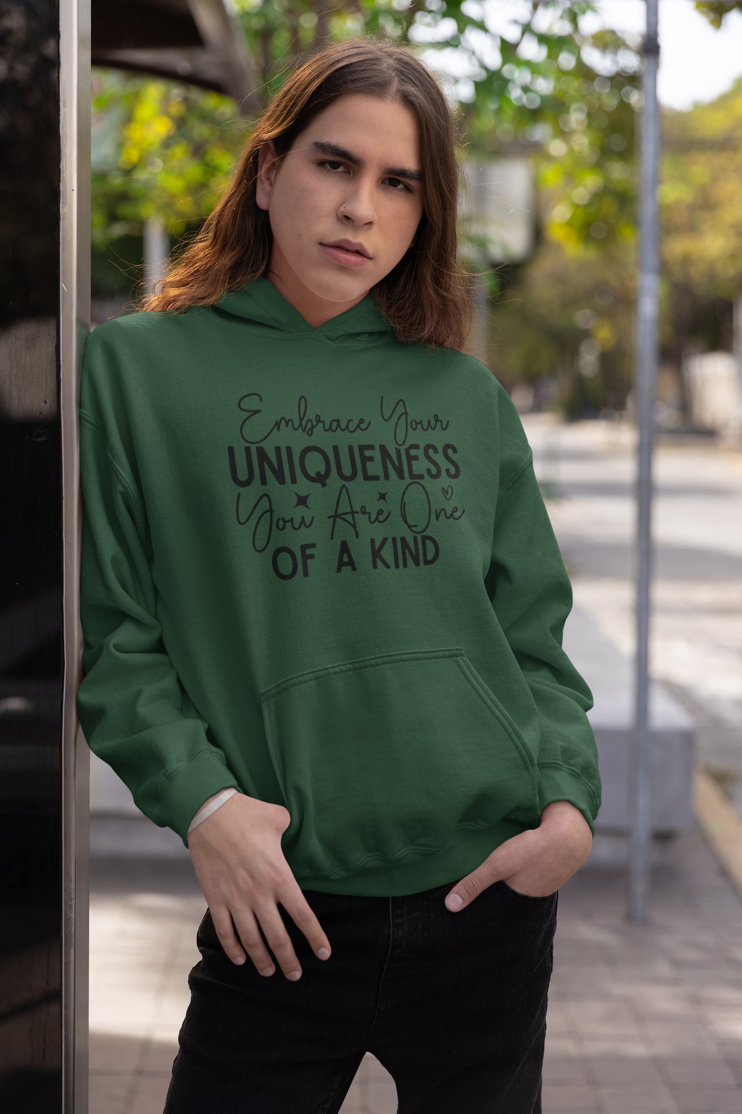 UNISEX OLIVE GREEN SWEATSHIRT