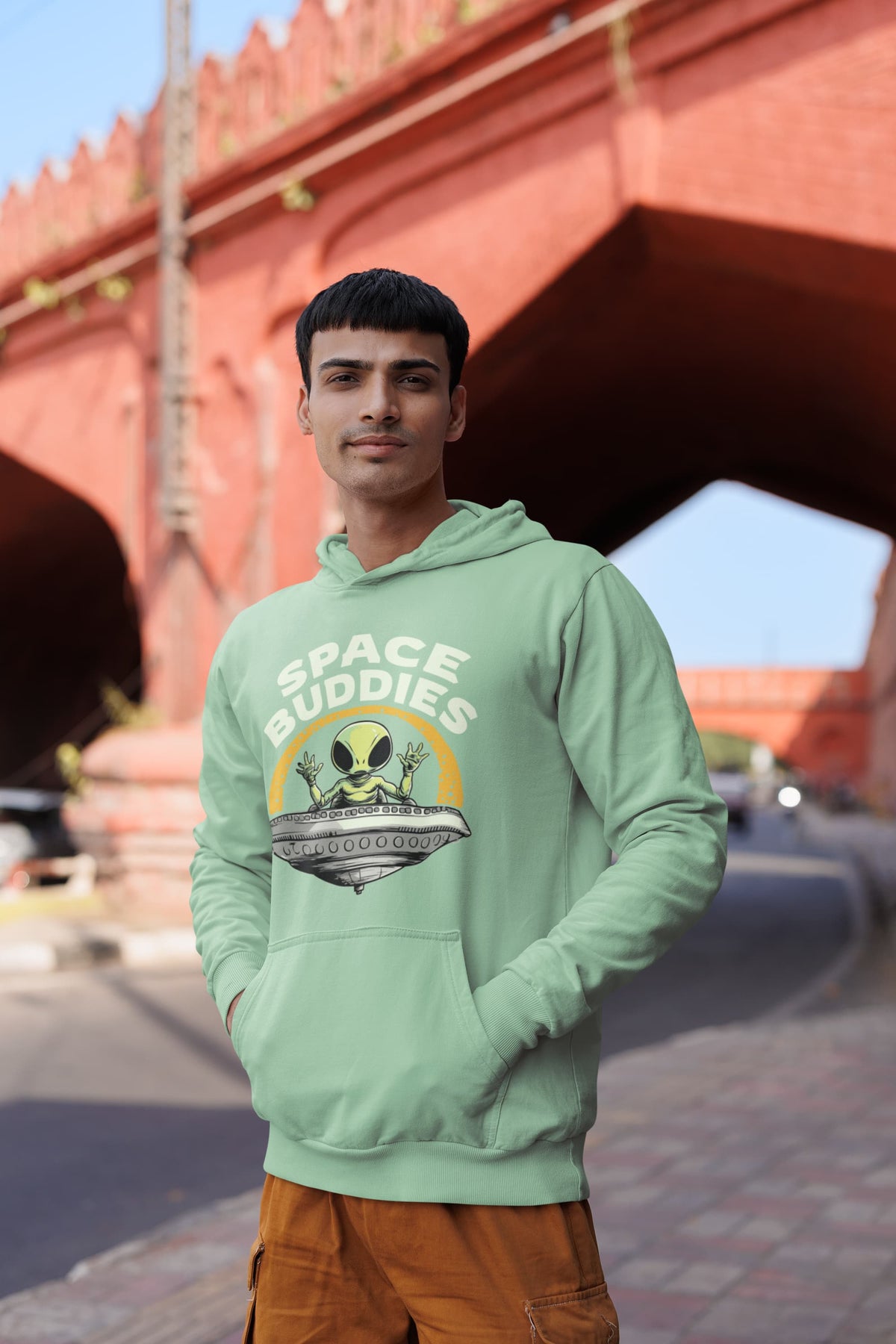 Men's Mint Green Hoodies