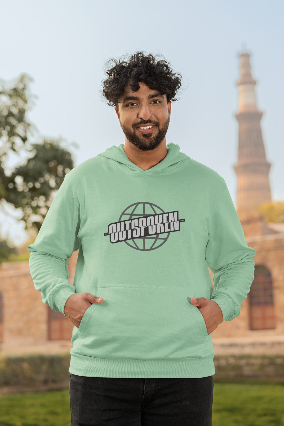 Karavirs® Choice Mint Green oversized hoodie for men India