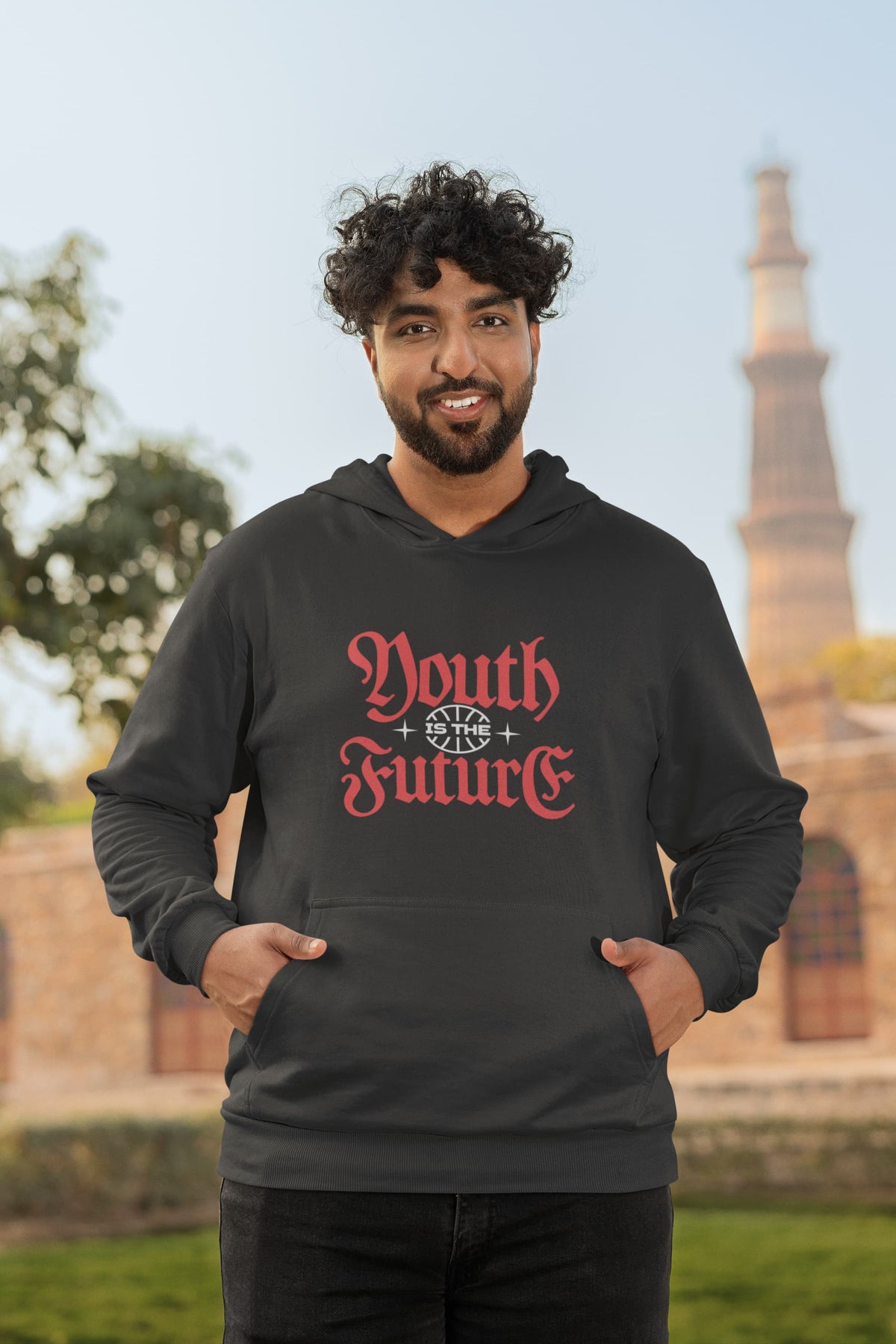 MENS BLACK HOODIES