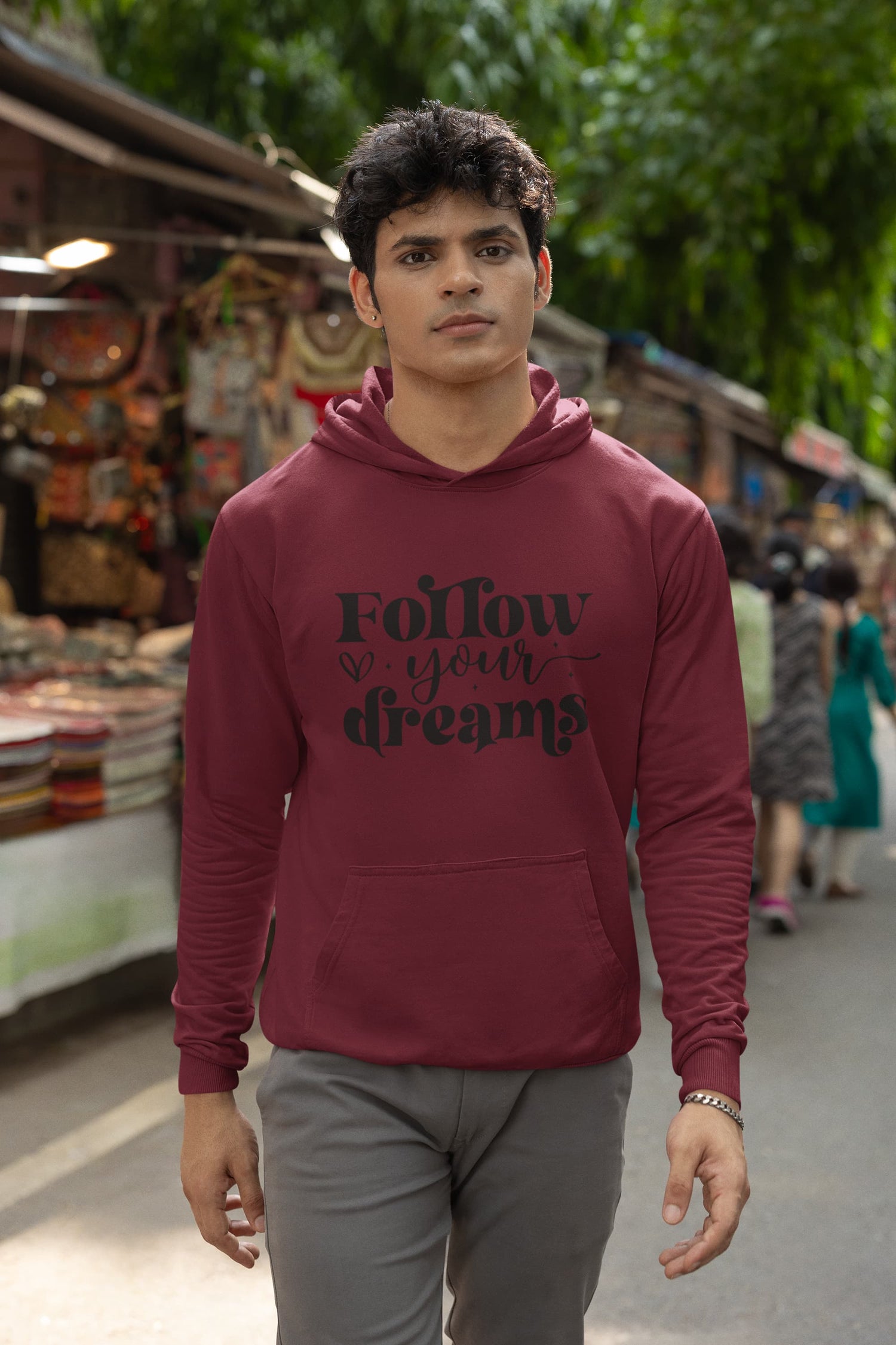 MENS MAROON HOODIES 