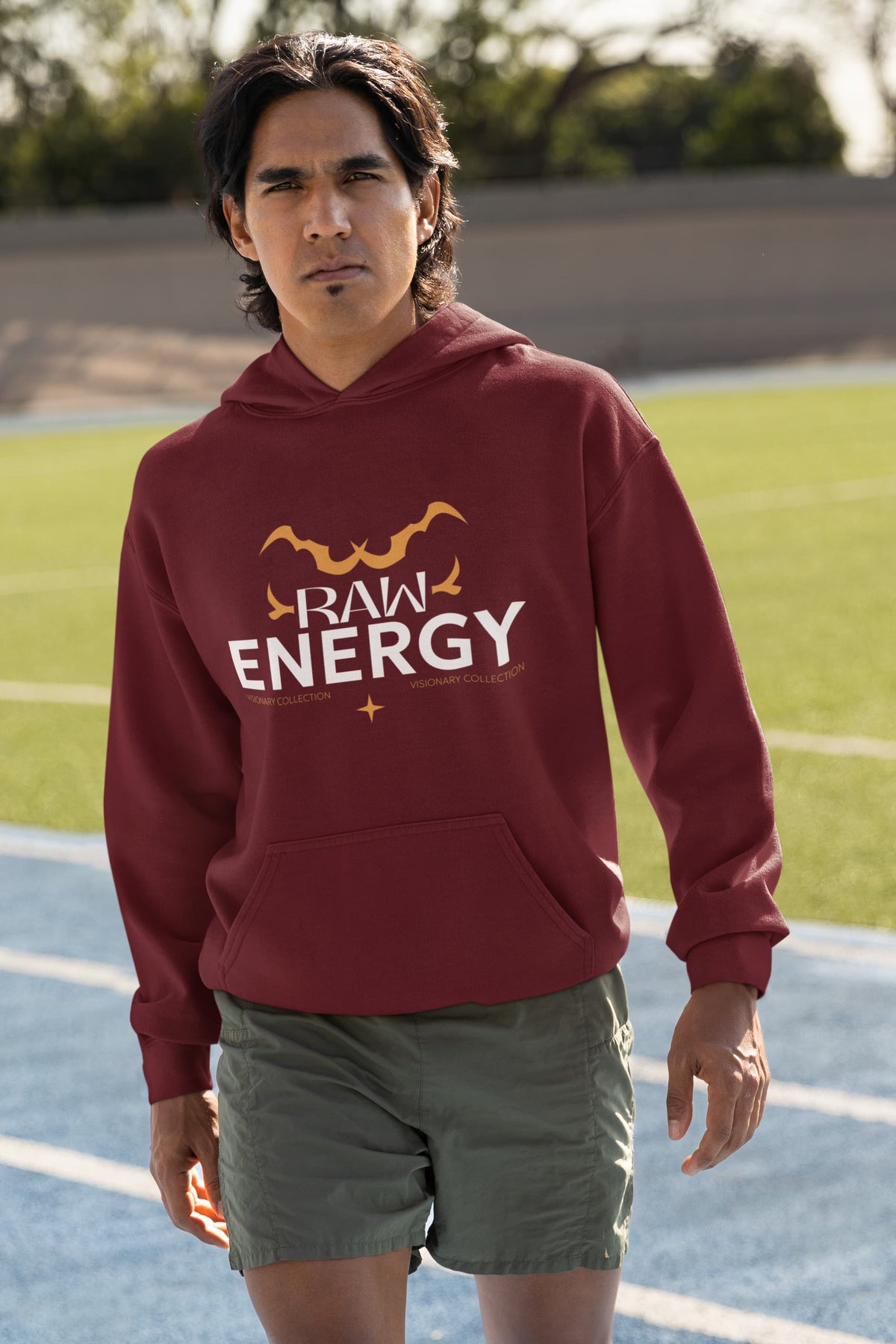Karavirs® Taken Maroon oversized hoodie for men India