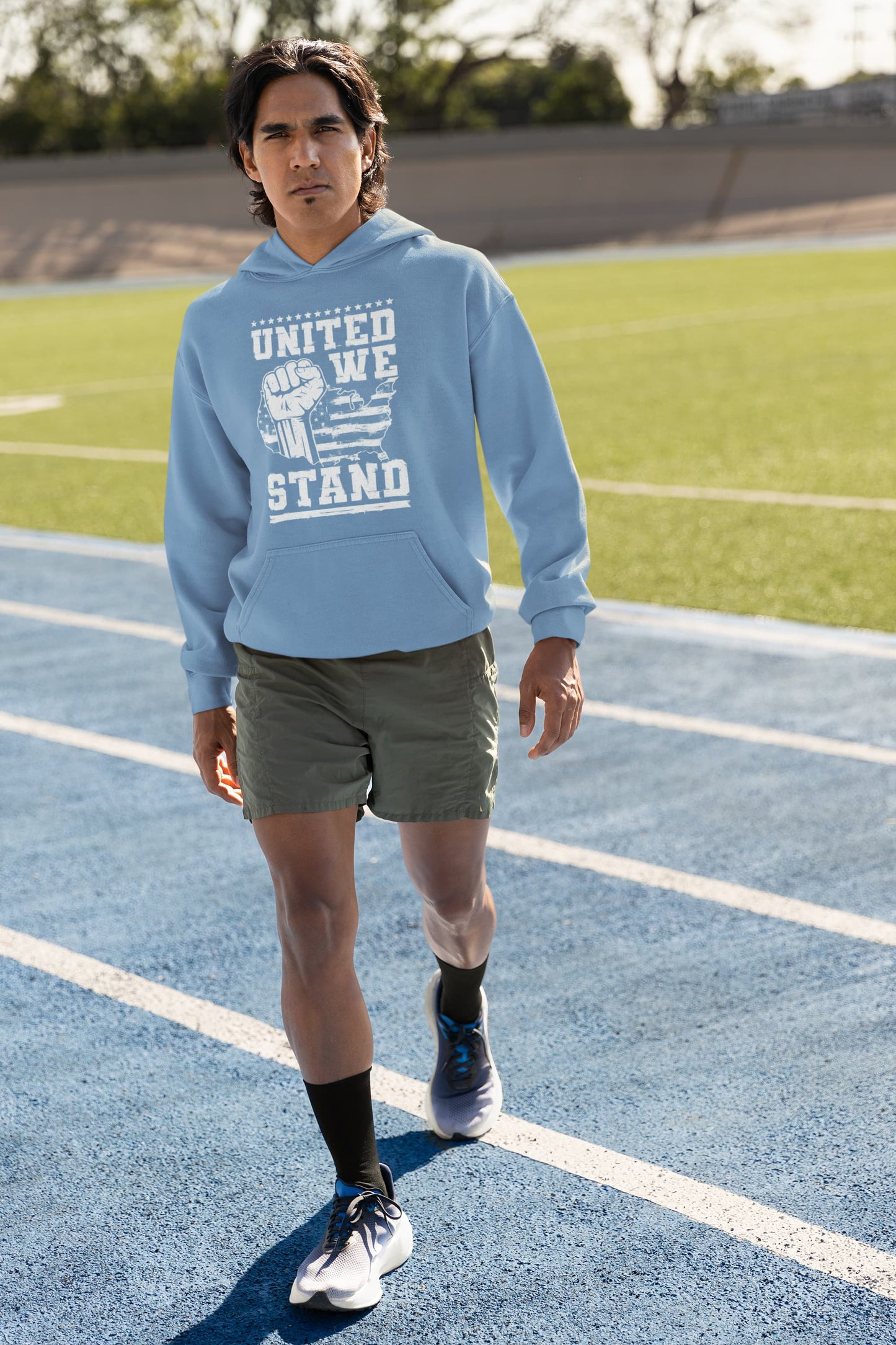 Men's Baby Blue Hoodies