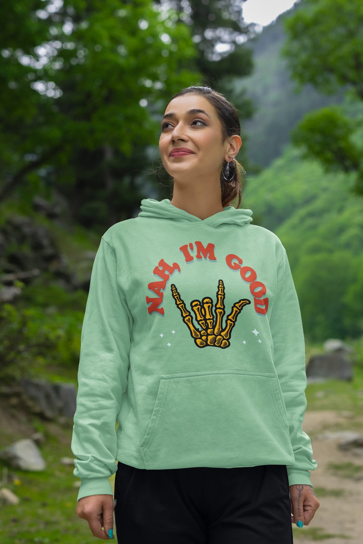 Men's Mint Green Hoodies