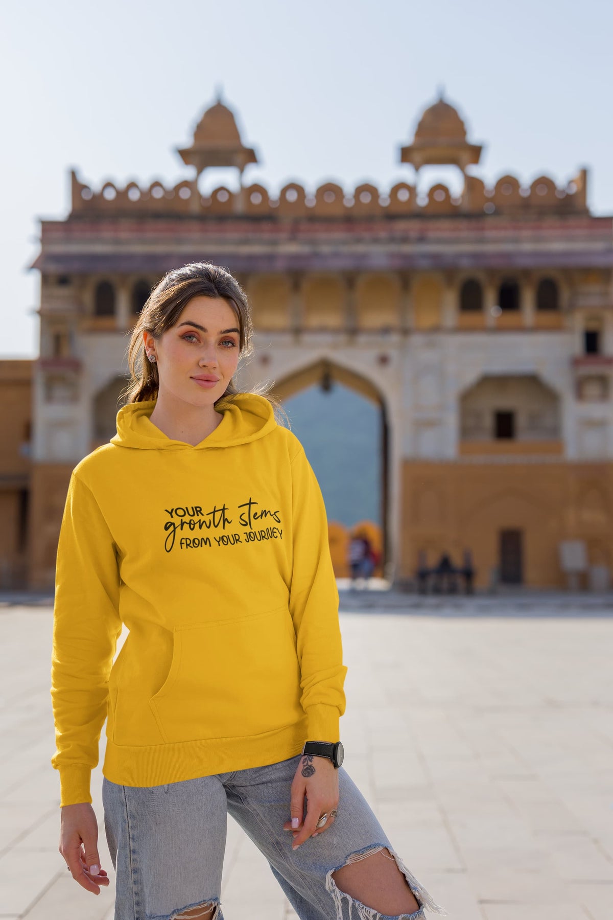 MENS GOLDEN YELLOW HOODIES 