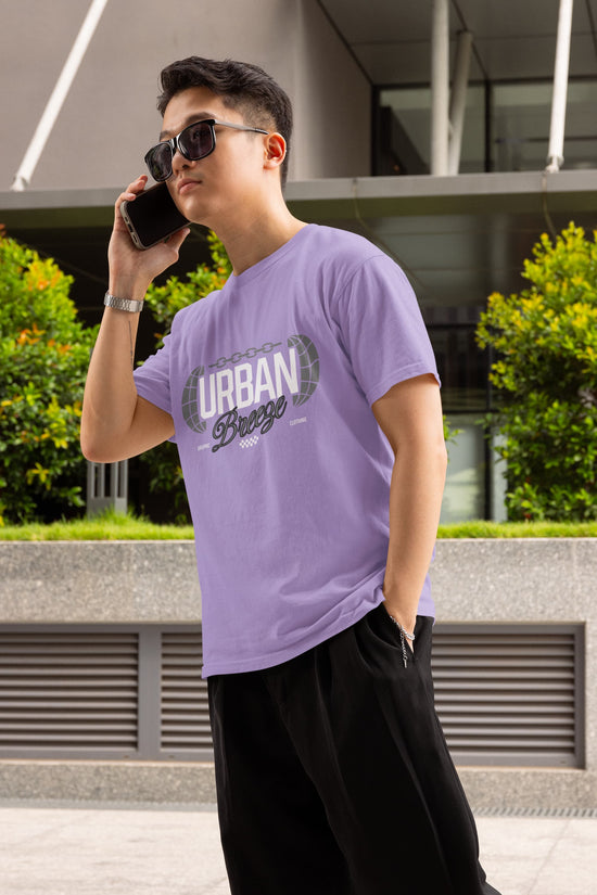 MENS IRIS LAVENDER ROUNDNECK T-SHIRT 
