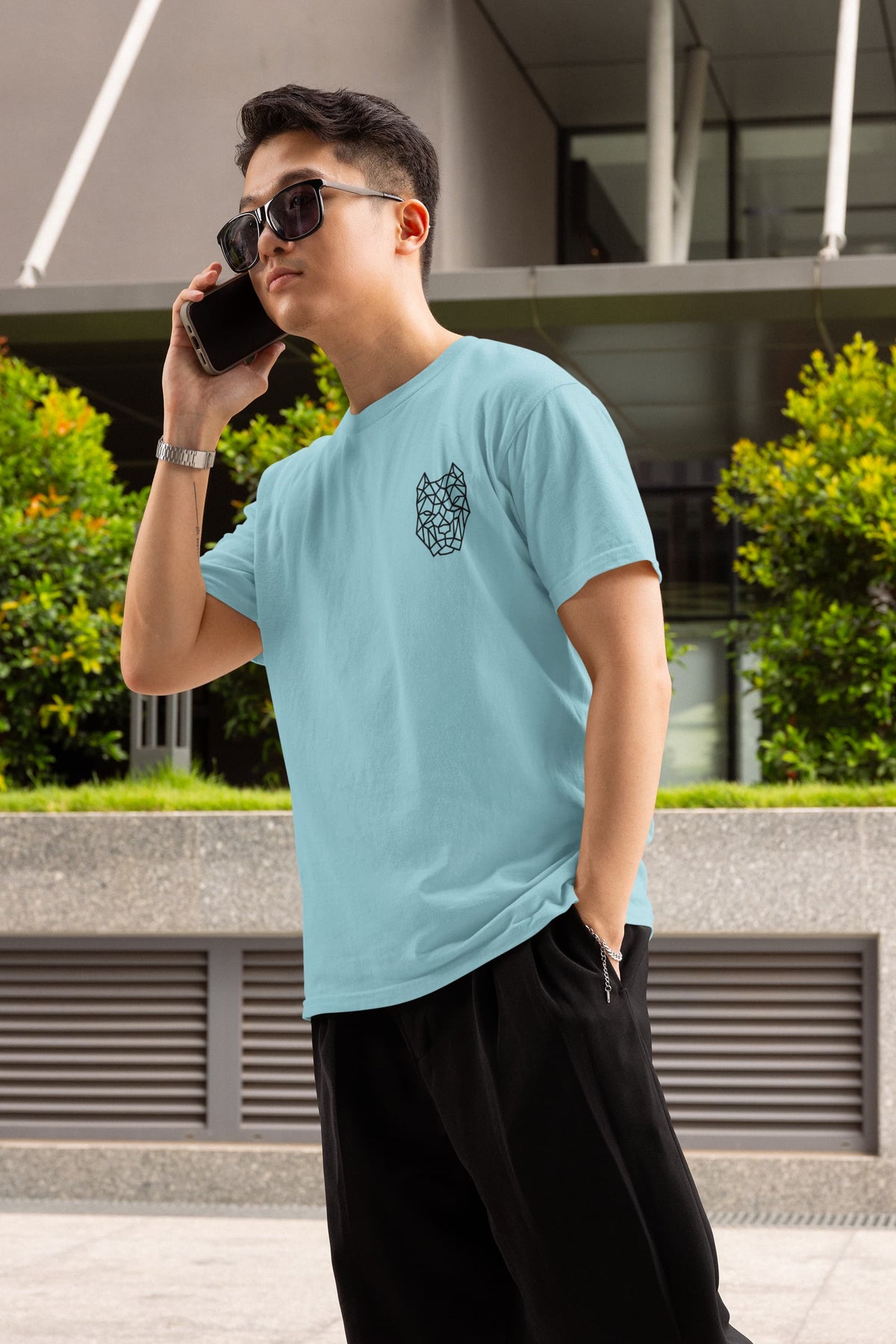 Men's Silver Frost Round Neck T-shirts