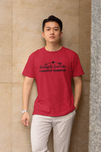 MENS RED ROUNDNECK T-SHIRT