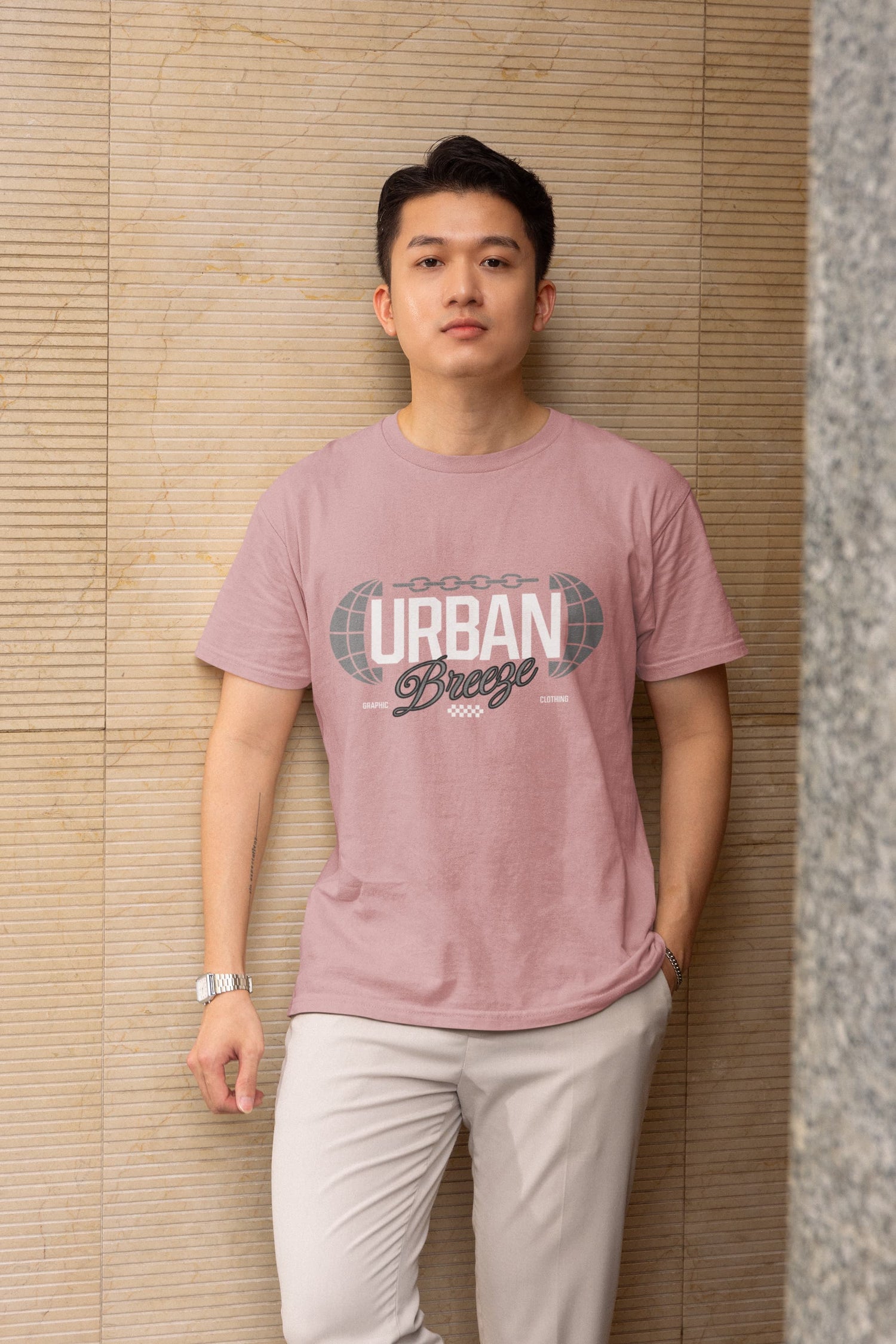 MENS PASTEL DUSTY ROUNDNECK T-SHIRT 
