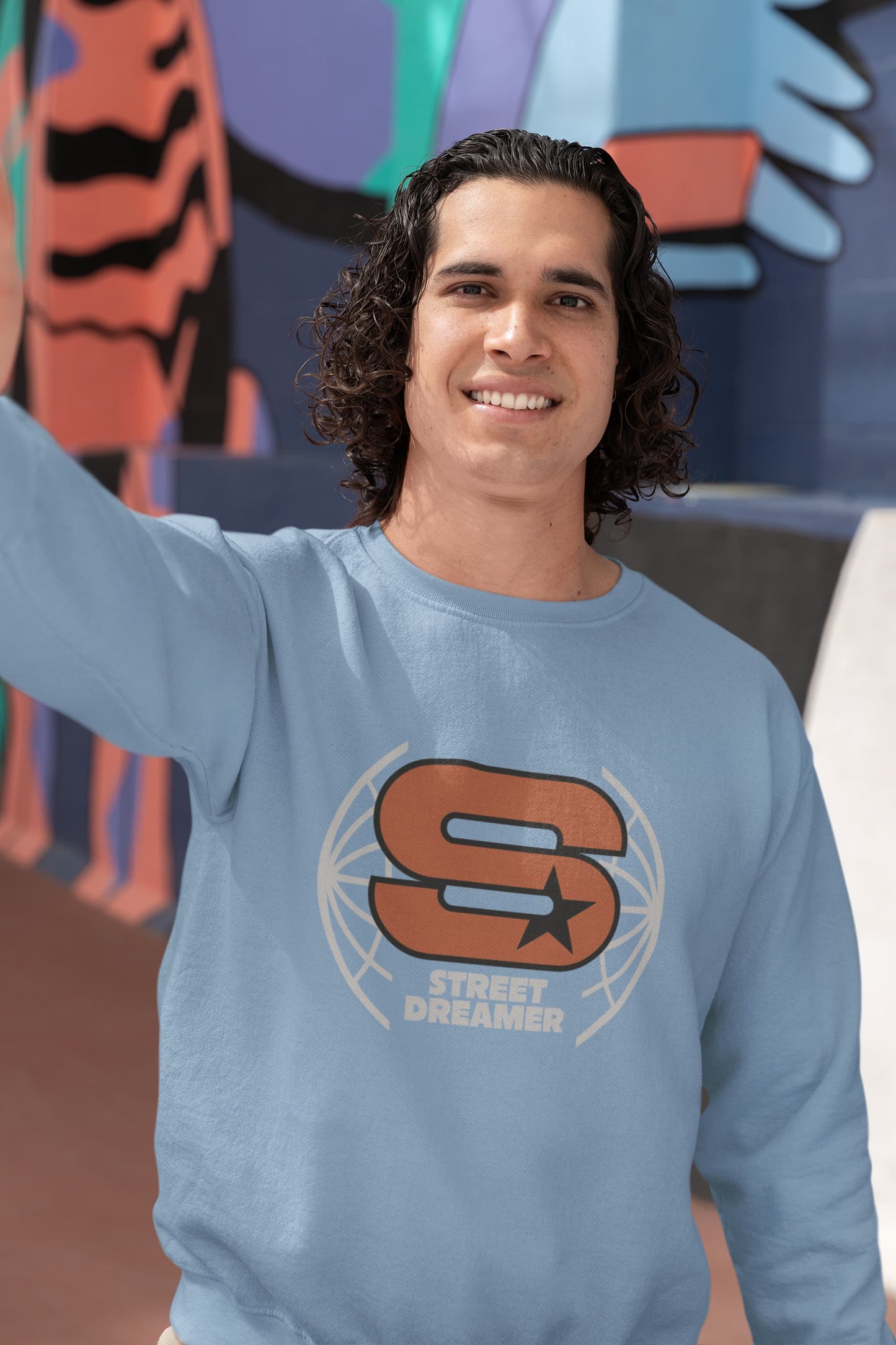 MENS BABY BLUE SWEATSHIRTS