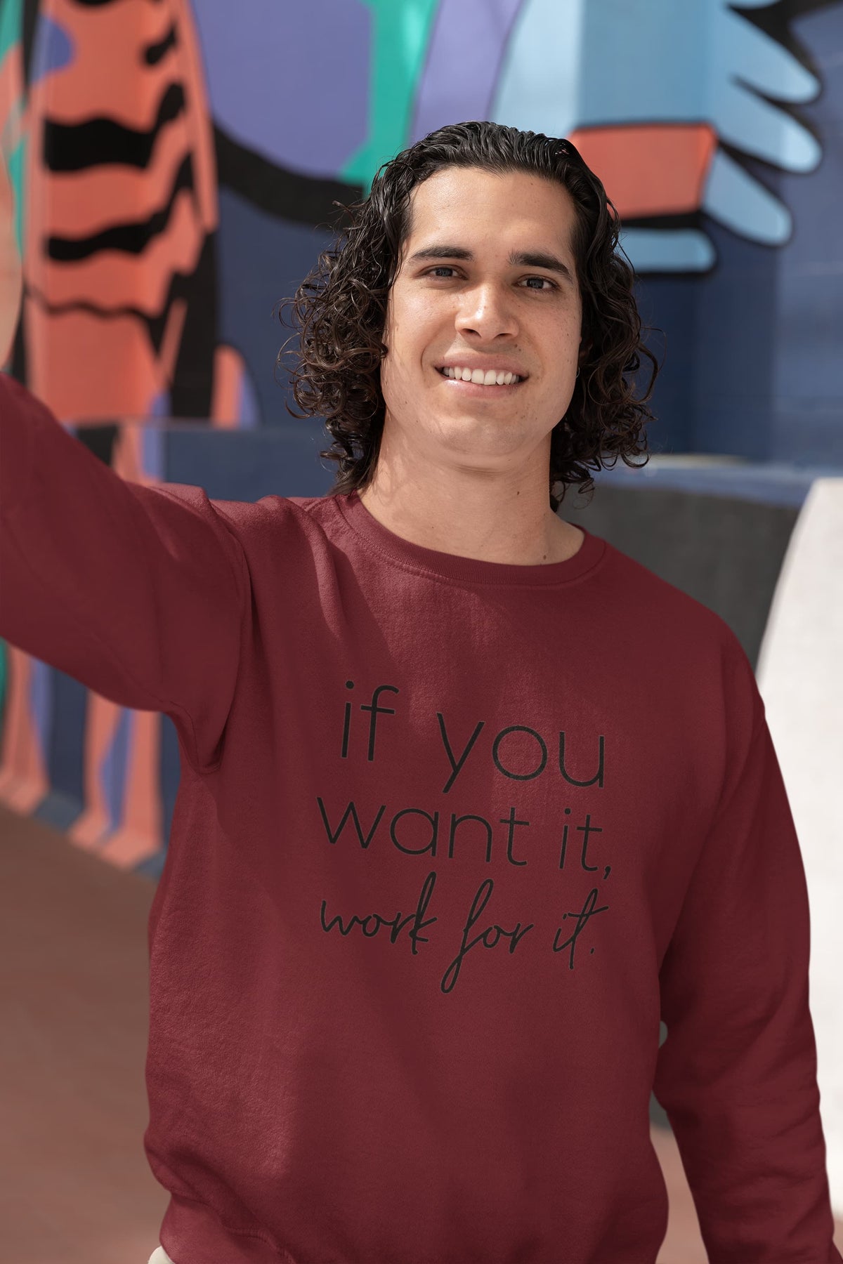 UNISEX MAROON SWEATSHIRT