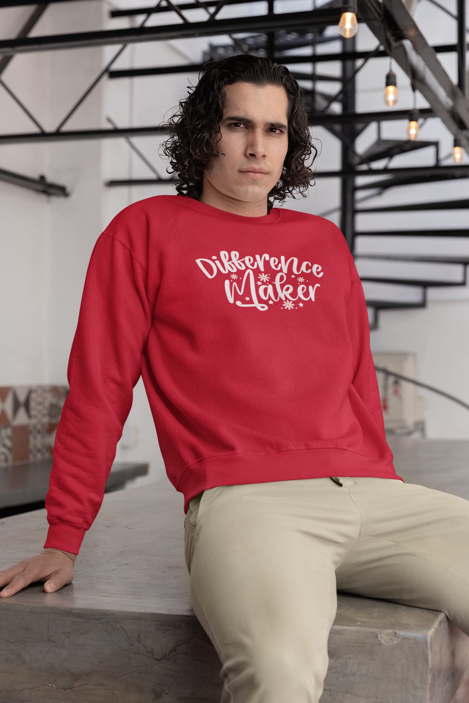 UNISEX RED SWEATSHIRT