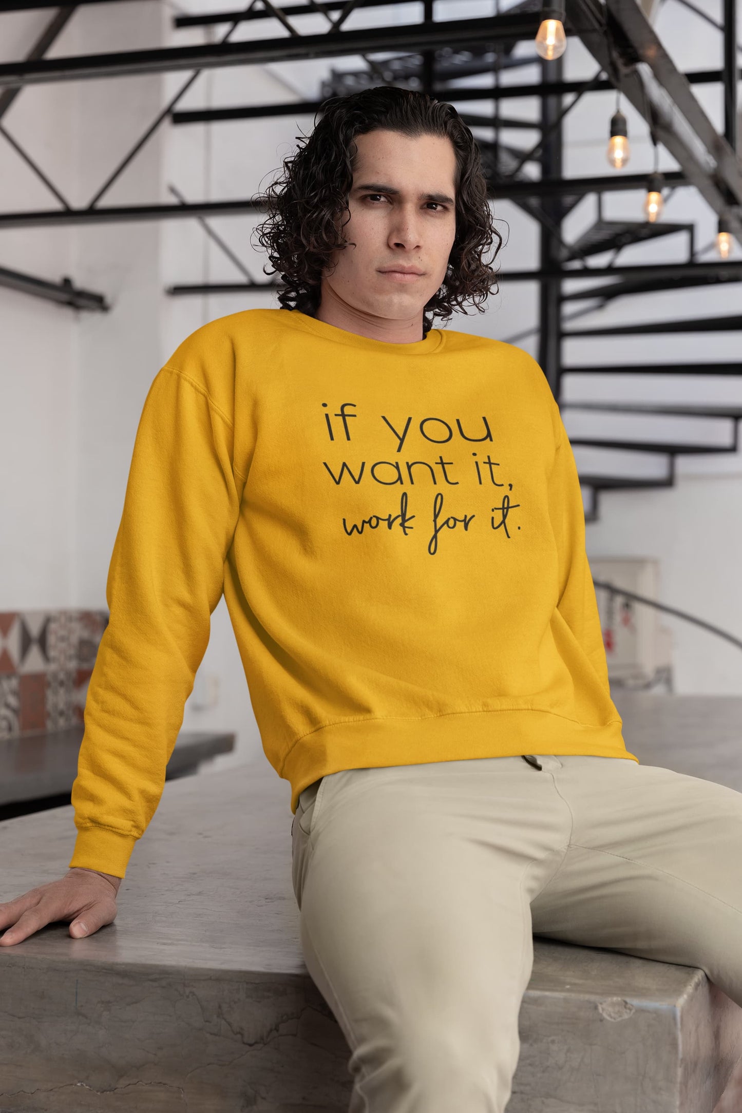 UNISEX GOLDEN YELLOW SWEATSHIRT