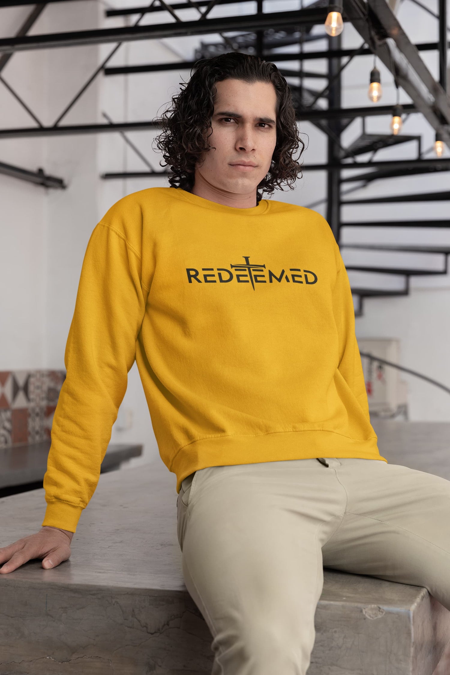 MENS GOLDEN YELLOW SWEATSHIRTS