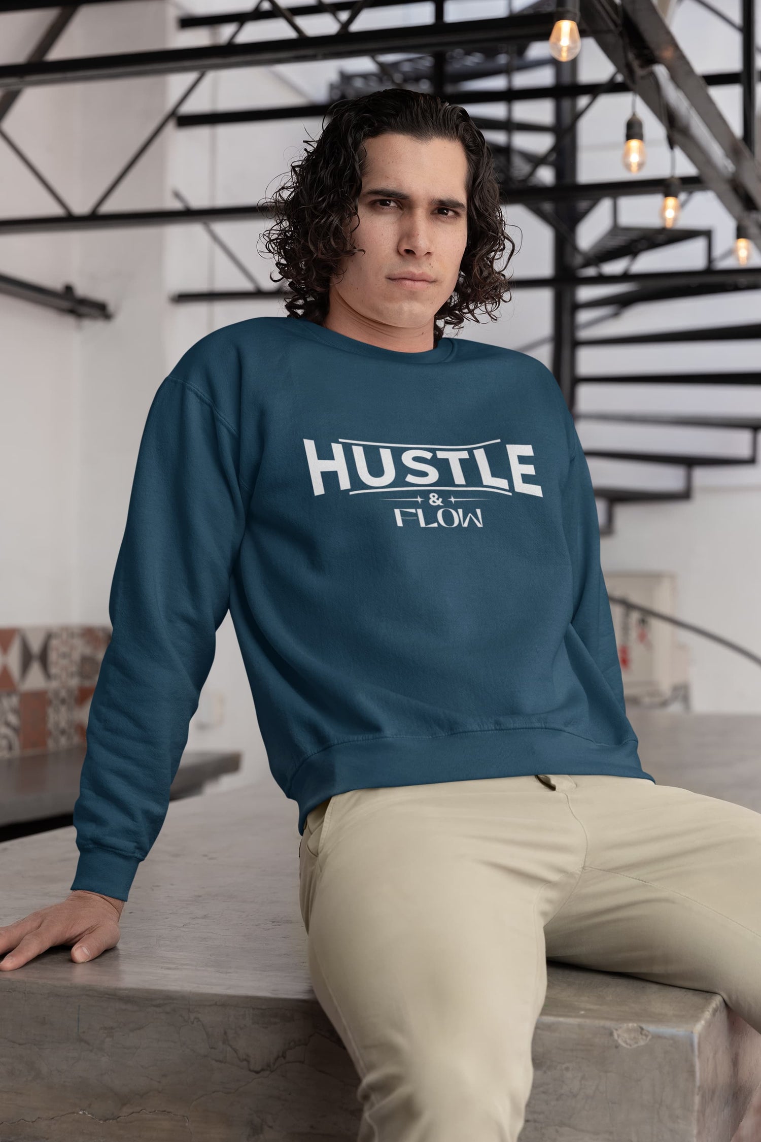 MENS NAVY BLUE SWEATSHIRT