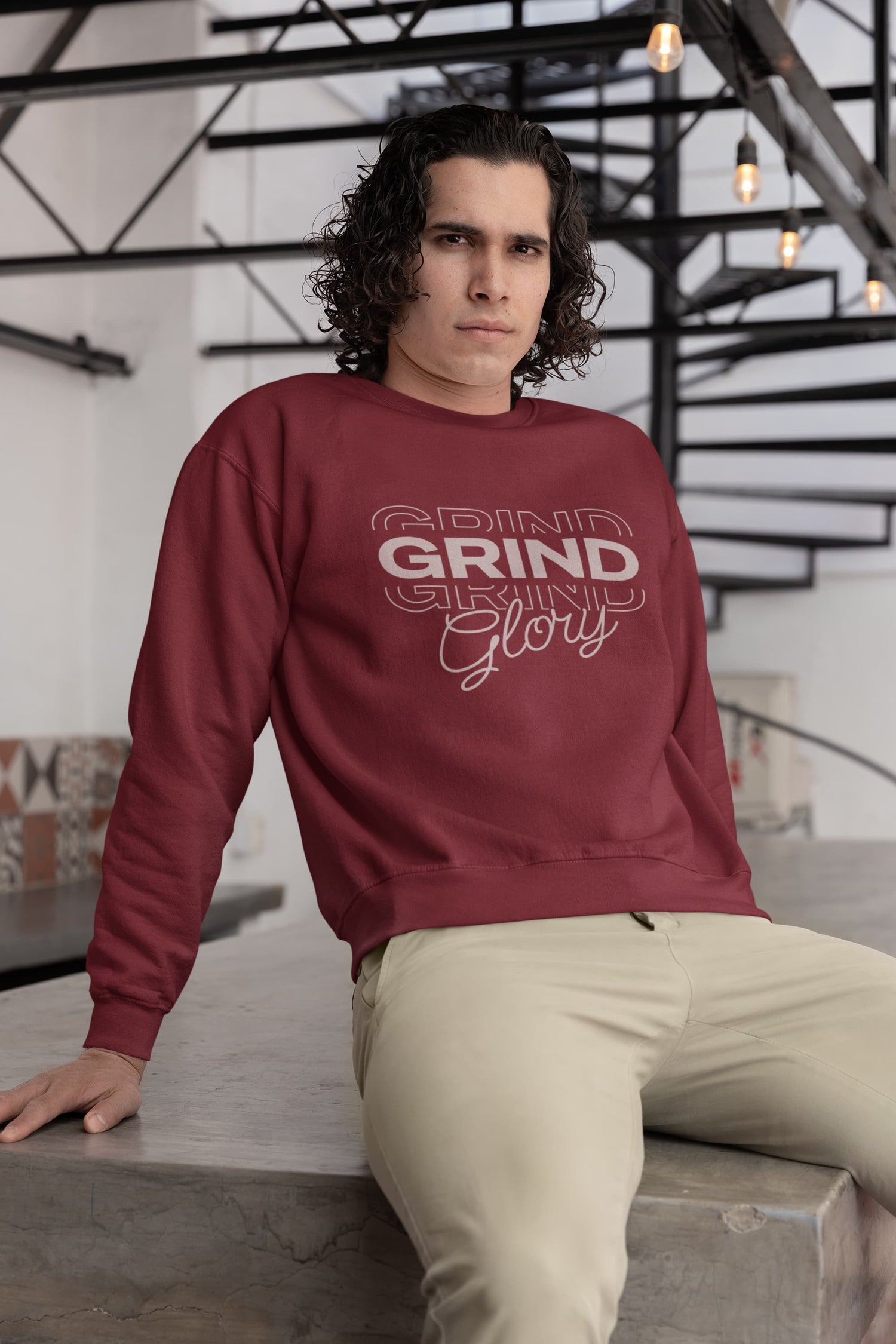 UNISEX MAROON SWEATSHIRT