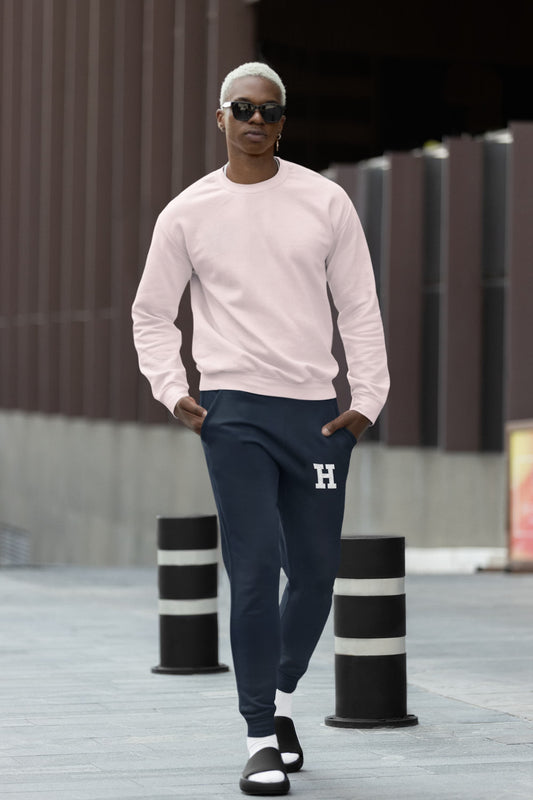 Men's Navy Blue Joggers