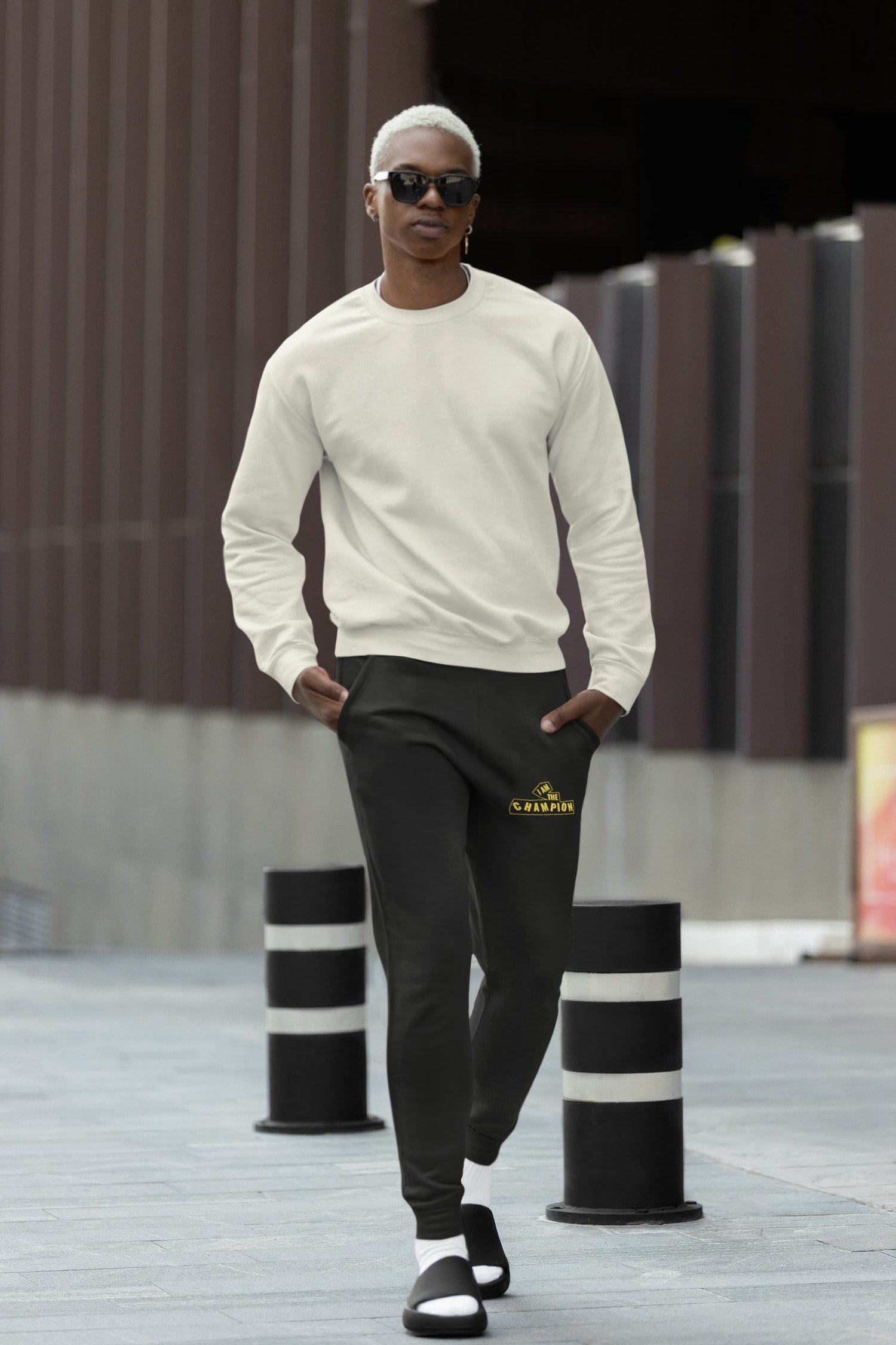 MENS BLACK JOGGERS