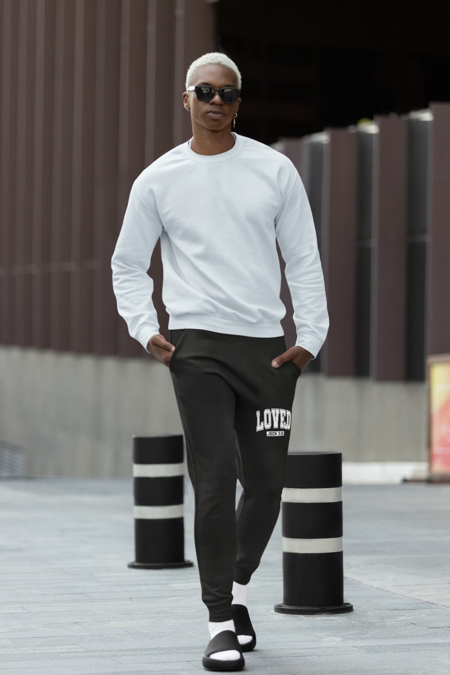 MENS BLACK JOGGERS 