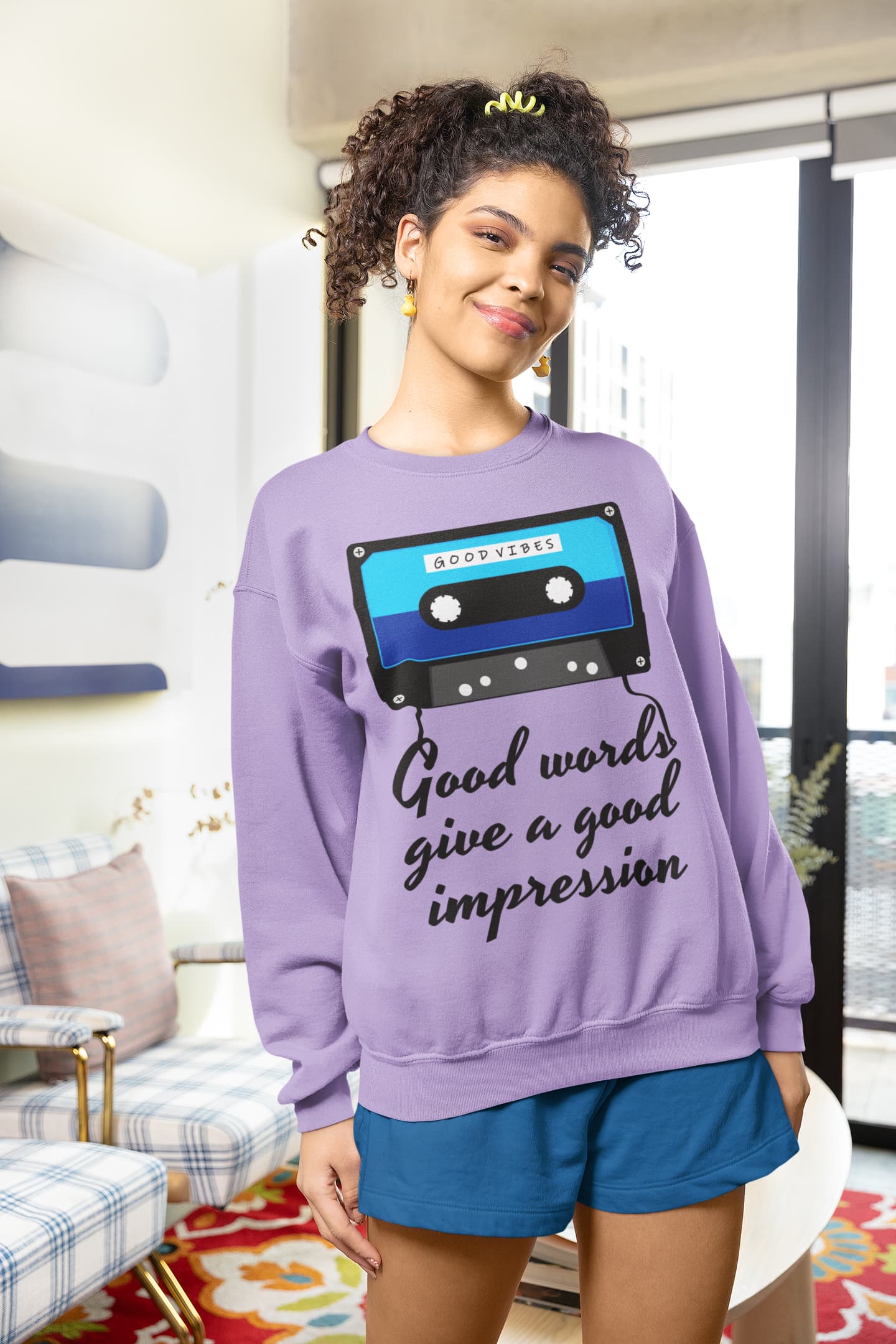 Women's Iris Lavender Sweatshirts