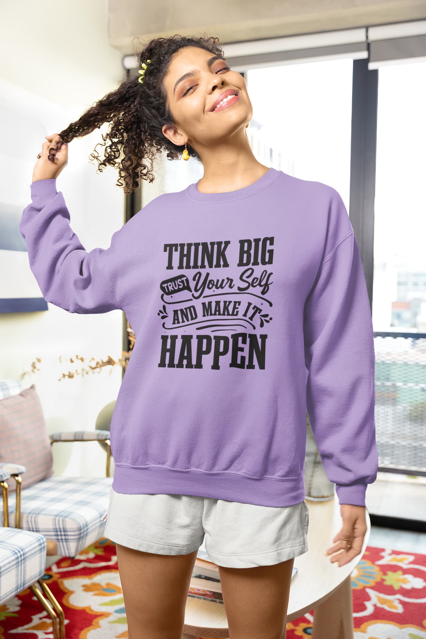 UNISEX IRIS LAVENDER SWEATSHIRT