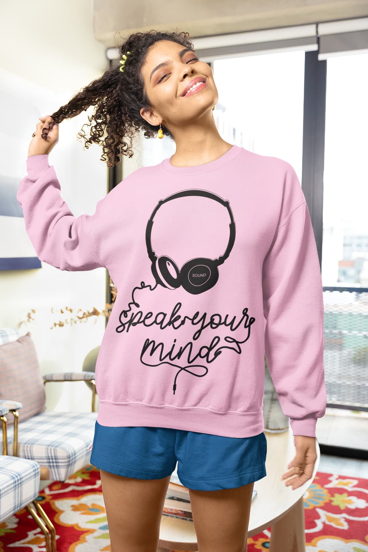 Women's Light Pink Sweatshirts