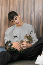 MENS MELANGE GREY SWEATSHIRT