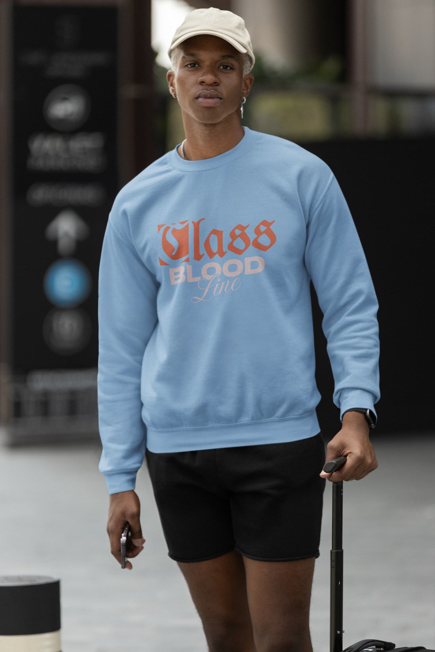 UNISEX BABY BLUE SWEATSHIRT
